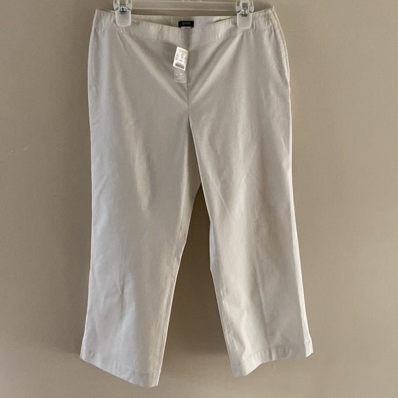 J. Crew Summer Lightweight Cotton Blend Crop Wide Leg - Picture 1 of 6